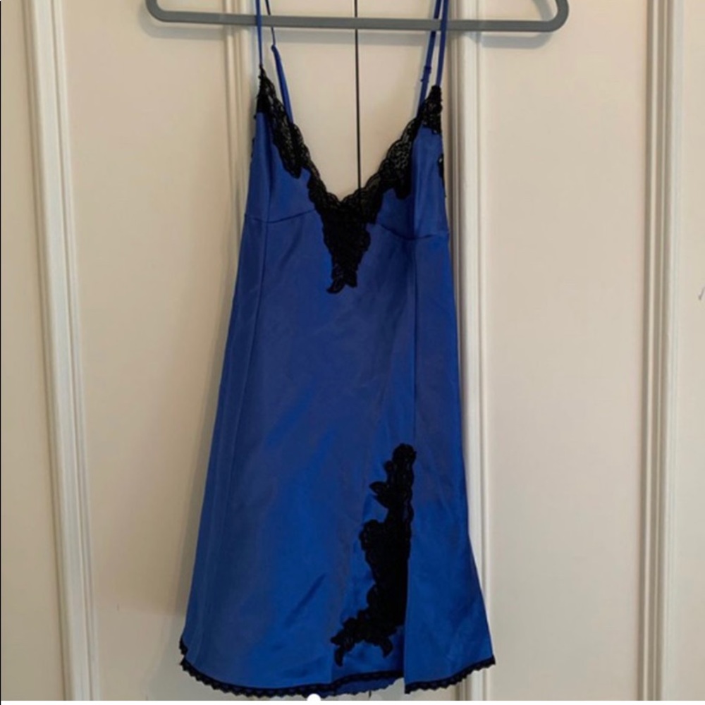 Royal blue slip dress